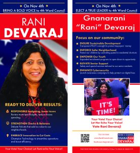 Councilwoman Rani Devaraj Flyer